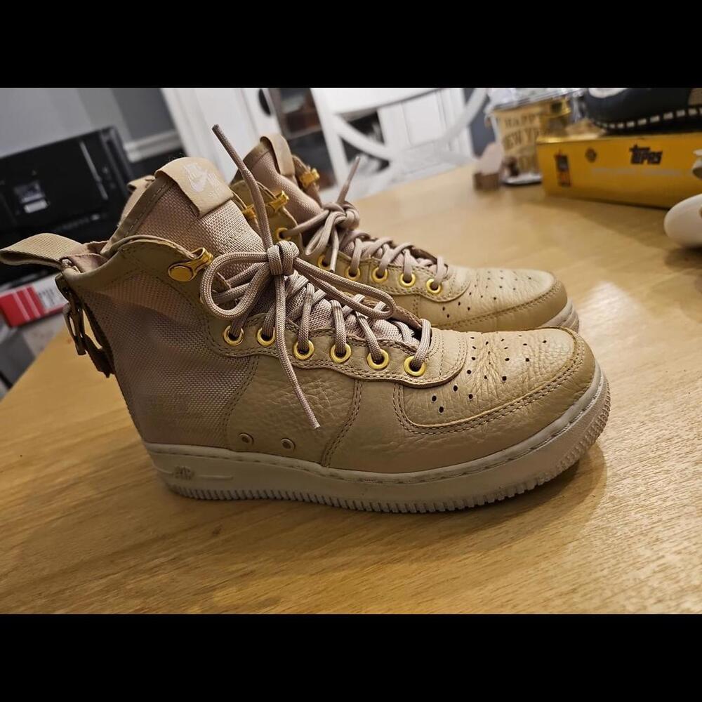 Nike SF Air Force 1 Mid Boots Shoes AA3966-200 Mushroom Women’s Sz 7 - Picture 4 of 10